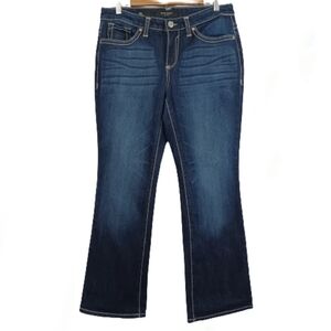 Nine West Cotton Bootcut Embellished Denim Blue Jean Pants